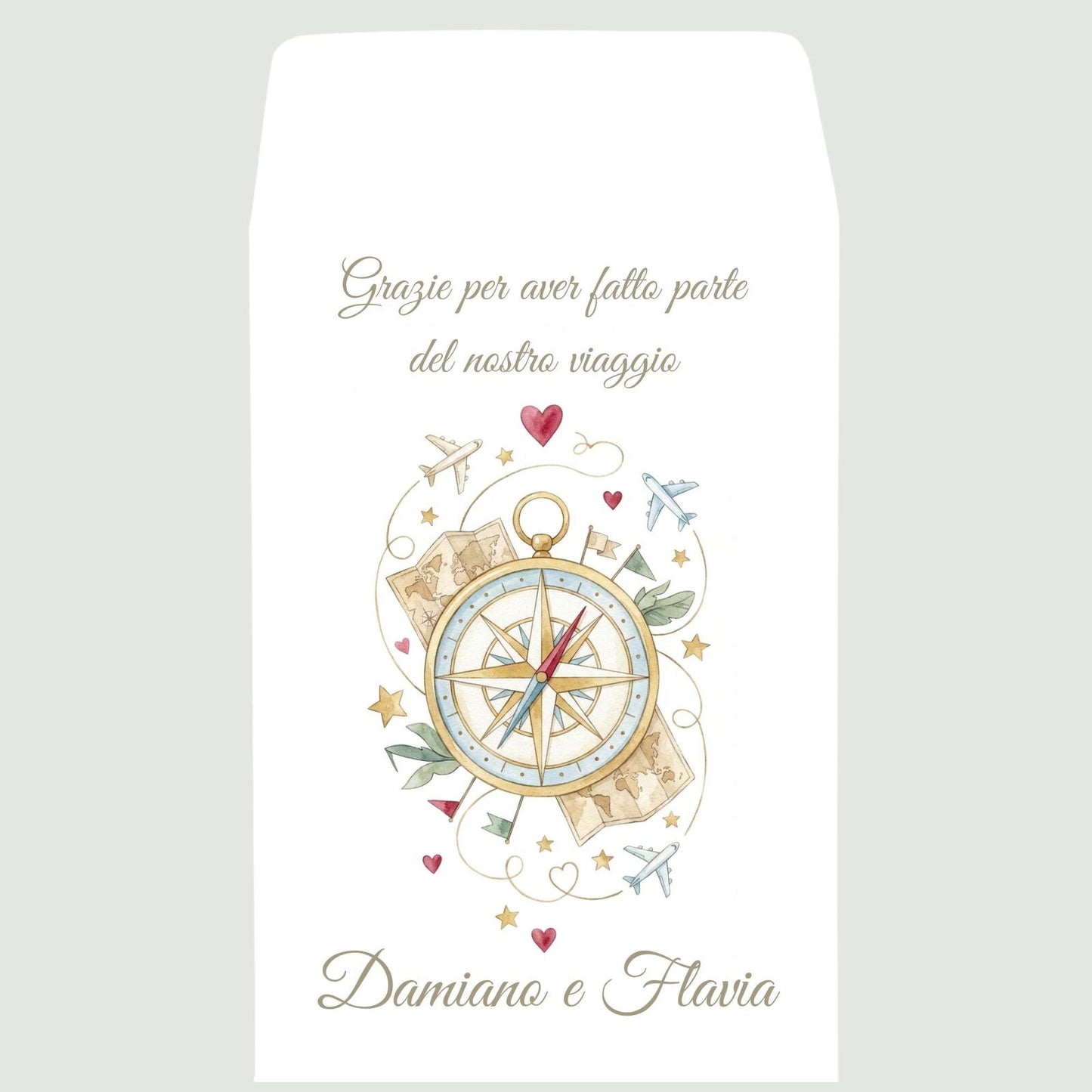 Sacchetti Carta Tema Viaggio Personalizzati 50 pz | GoyStudio