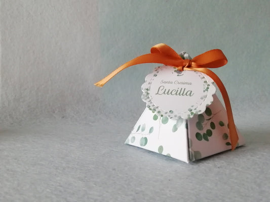 10 Scatoline portaconfetti personalizzate Matrimonio Cresima Comunione Compleanno
