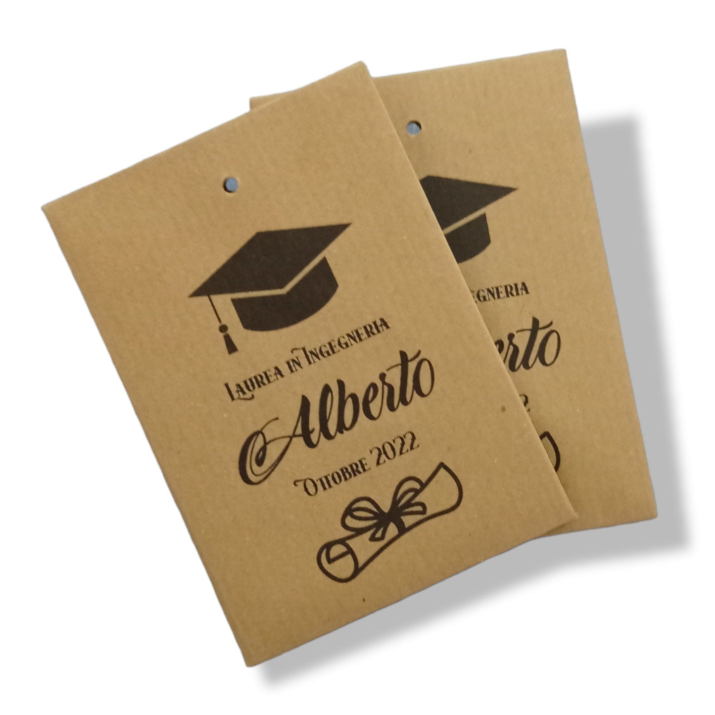 50 Sacchetti carta kraft personalizzabili Laurea, bmboniere laurea, confettata per diploma di laurea, magistrale, sacchetti eco friendly