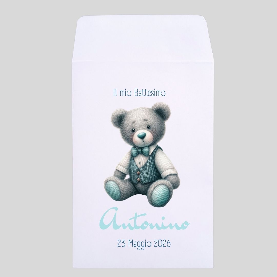 sacchetto per confetti orsetto vintage