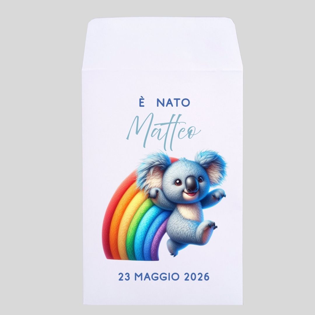 Bustina per confetti fai da te koala