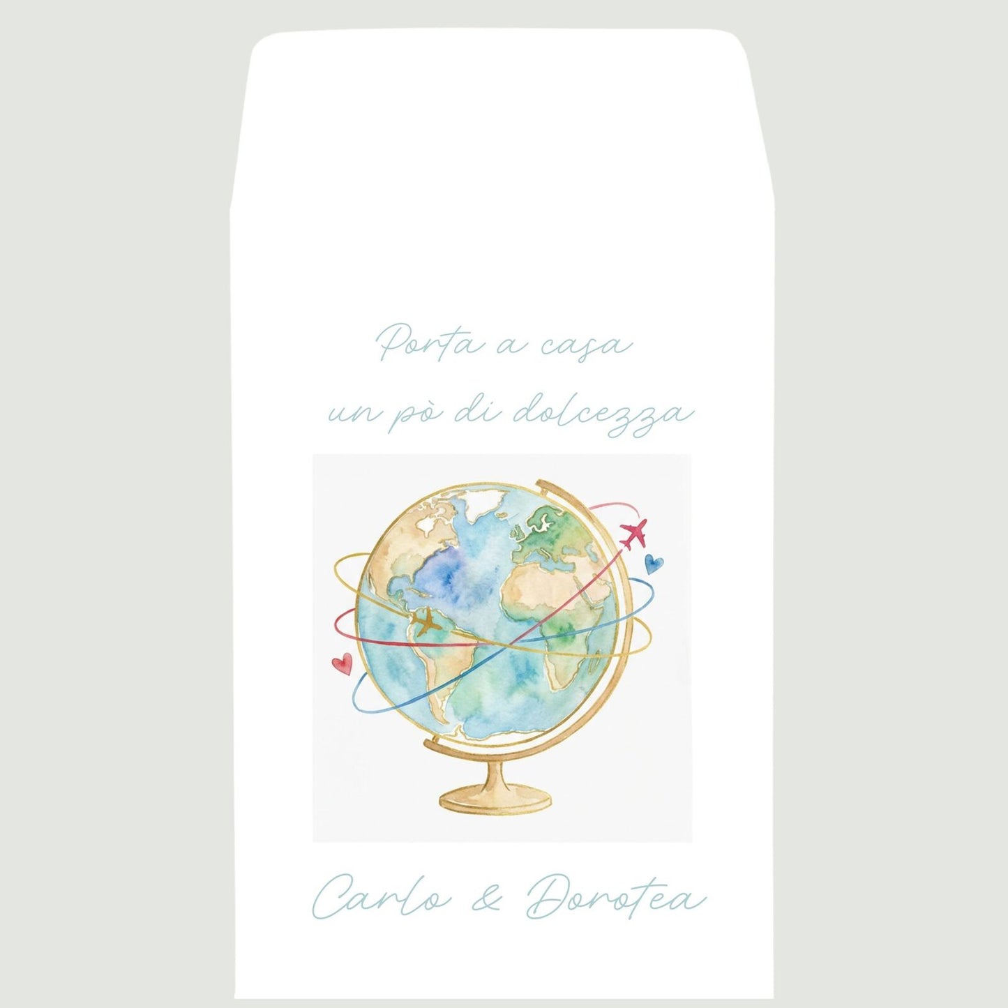 Sacchetti Carta Tema Viaggio Personalizzati 50 pz | GoyStudio