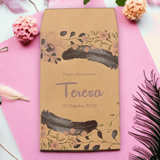 Sacchetto confetti personalizzato artigianale carta qualità eventi speciali