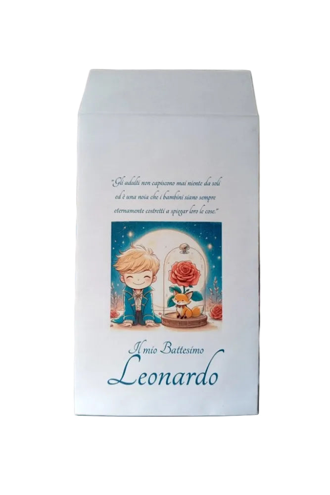 sacchetti carta piccolo principe battesimo personalizzati