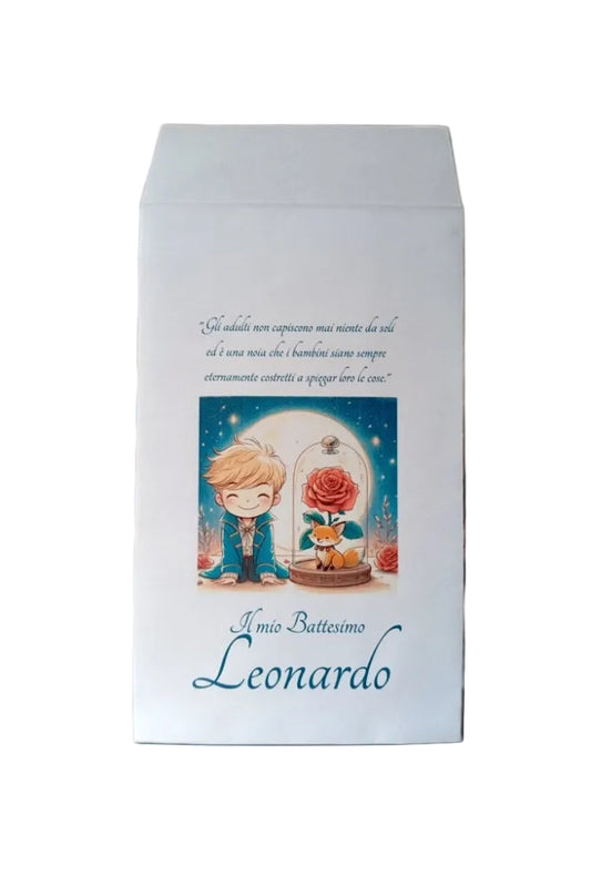 sacchetti carta piccolo principe battesimo personalizzati