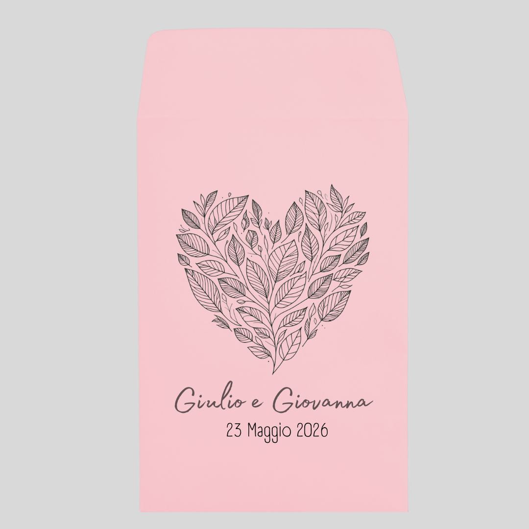 sacchetto Rosa confettata personalizzato