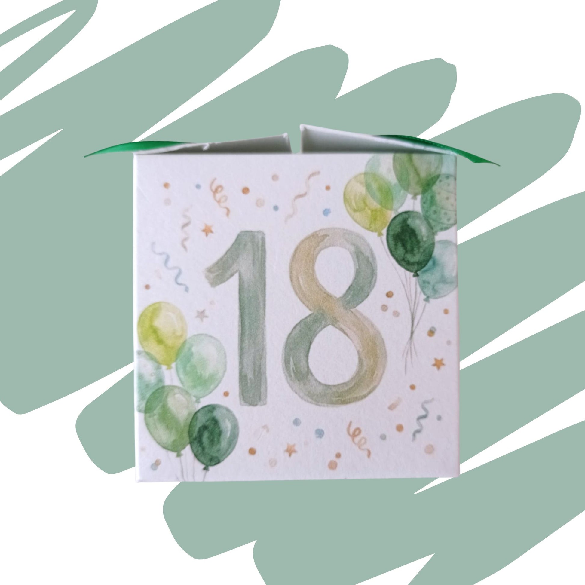 Scatolina portaconfetti 18 anni fantasia edera e arance – personalizzabile con nome e data – GoyStudio