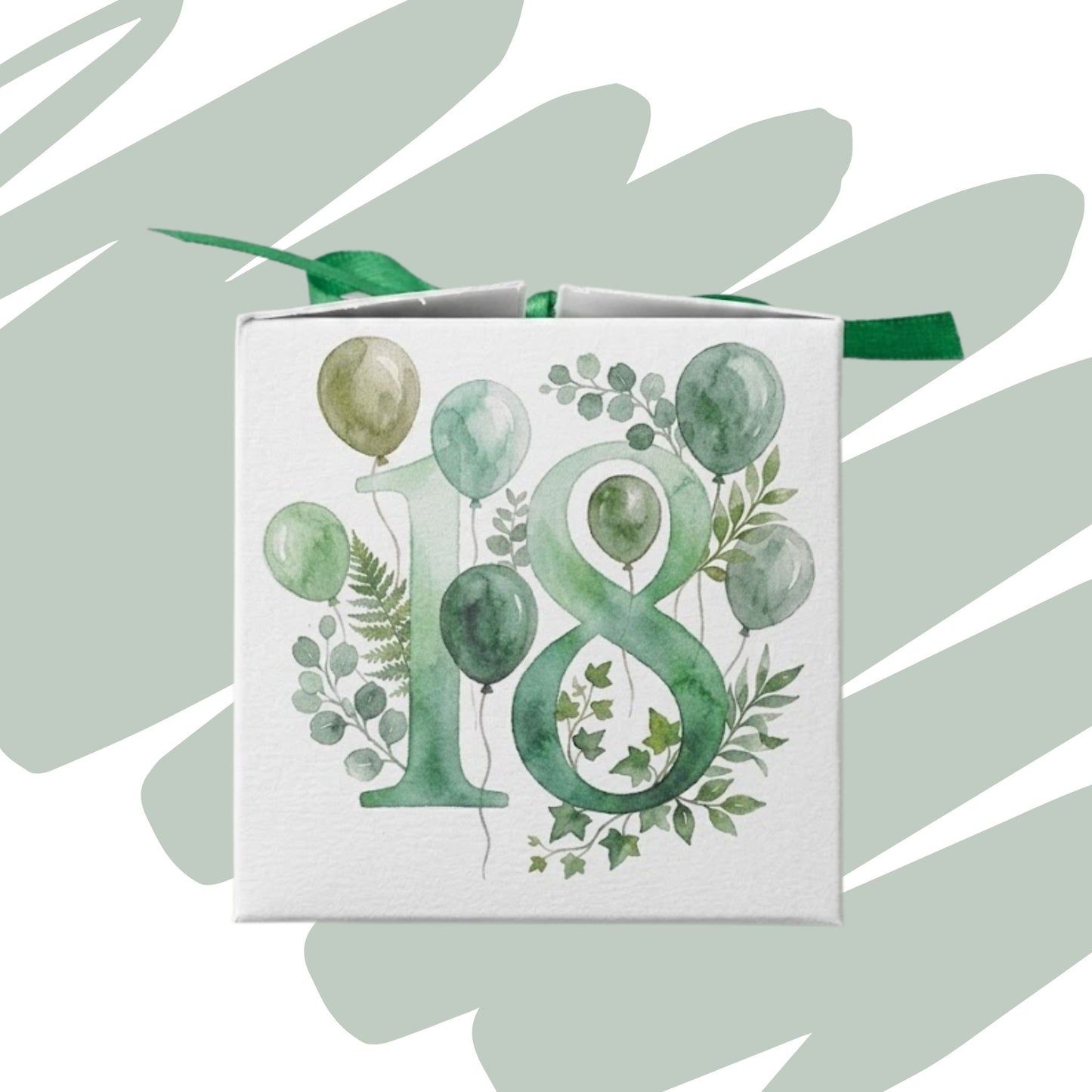 Scatolina portaconfetti diciottesimo compleanno fantasia palloncini festa – bomboniera personalizzata – GoyStudio
