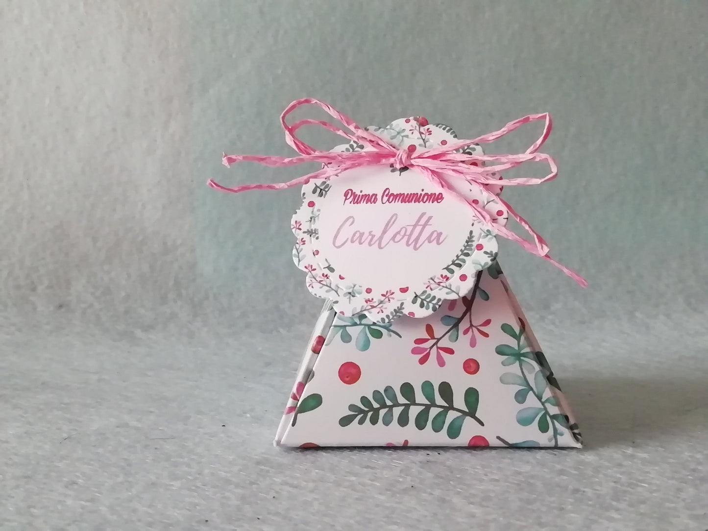 10 Scatoline portaconfetti personalizzate Battesimo Cresima Comunione Compleanno