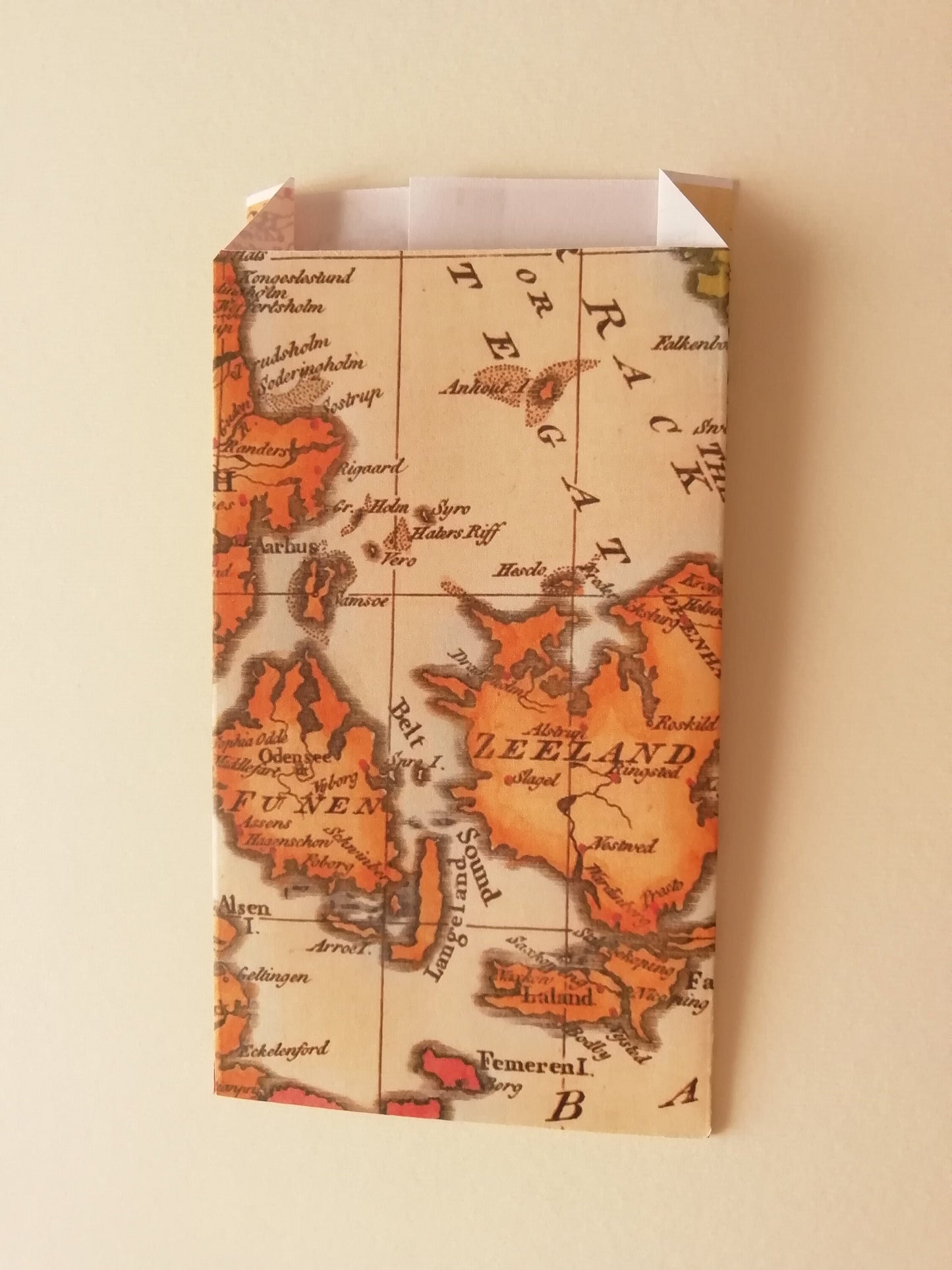 50 sacchetti in carta a tema carte geografiche vintage, per confettata di matrimonio, battesimo, comunione, cresima, anniversario
