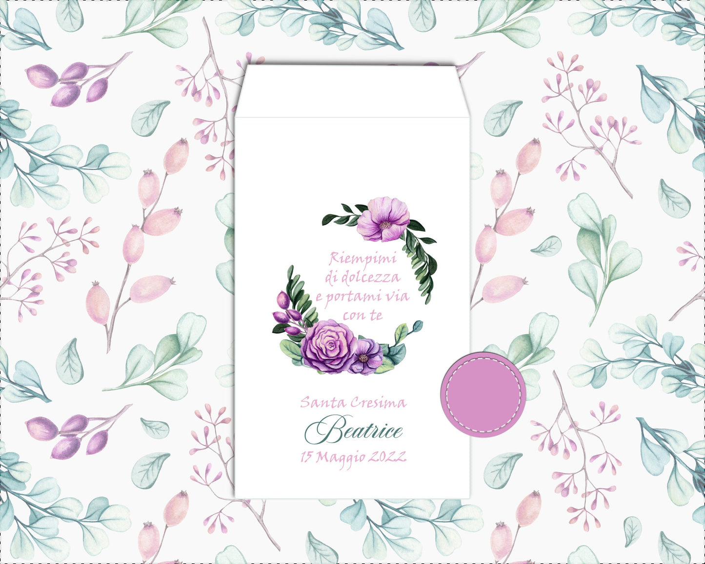 GoyStudio 50 sacchetti carta confetti personalizzabili. bustine bianche con stampa per matrimonio anniversario occasioni speciali