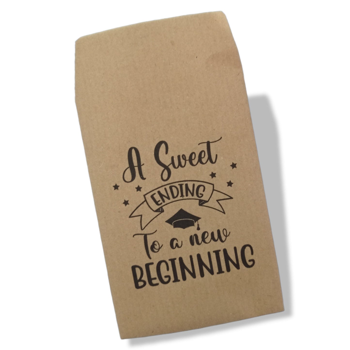Sacchetti carta kraft bomboniere laurea personalizzati 10 grafiche tocco pergamena Arcobaleno Confettata università