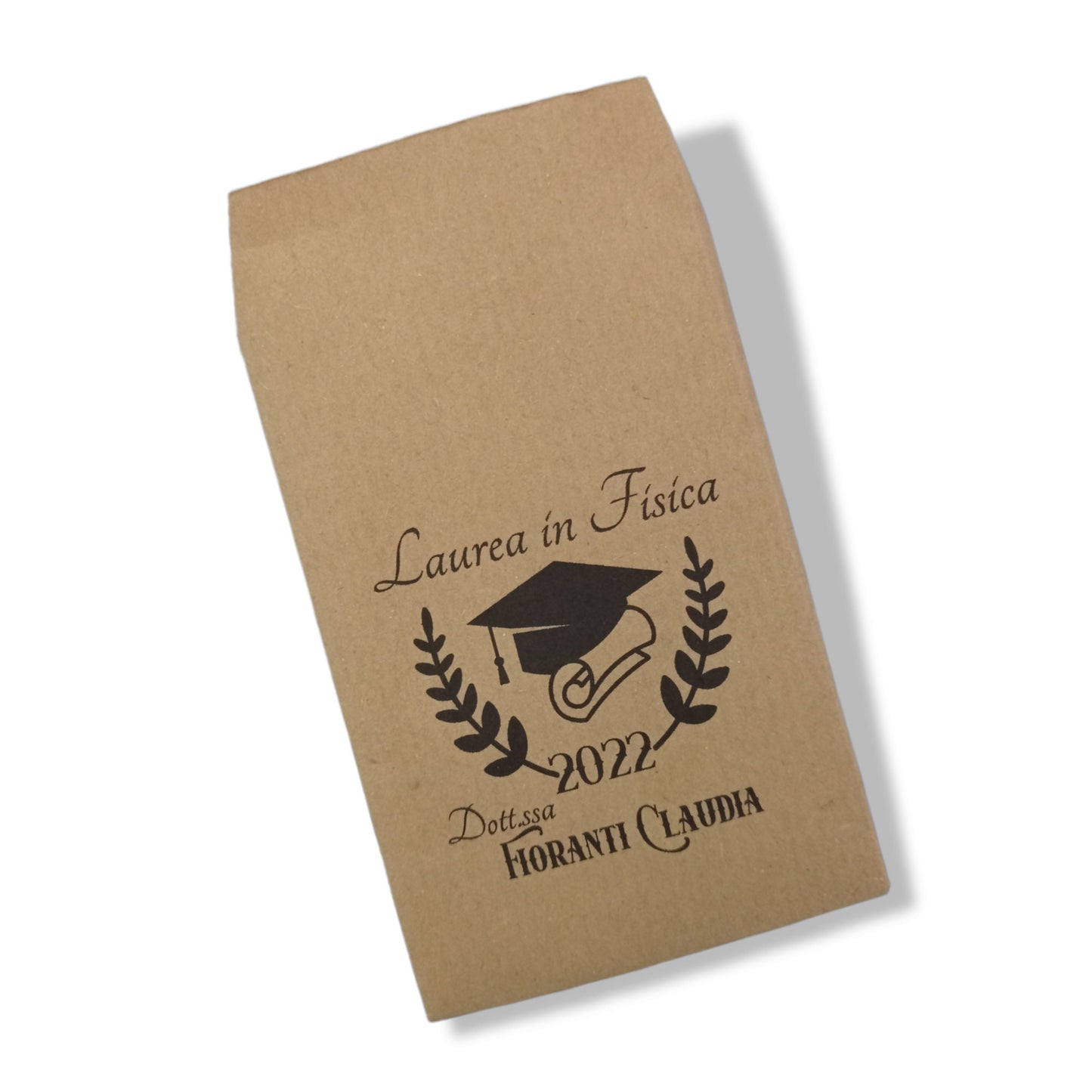 50 Sacchetti carta kraft personalizzabili Laurea, bmboniere laurea, confettata per diploma di laurea, magistrale, sacchetti eco friendly