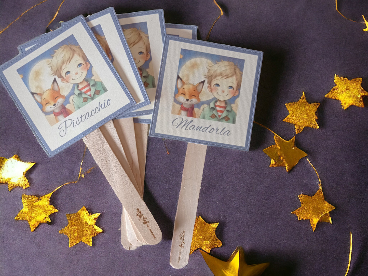 50 Sacchetti in carta tema Il Piccolo Principe, battesimo, nascita, compleanno. Confettata bambino Bustine per confetti Prima Comunione