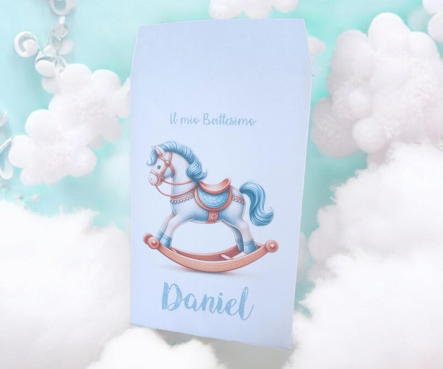 GoyStudio 50 sacchetti carta confetti personalizzabili. Bustina confettata nascita battesimo baby shower primo compleanno