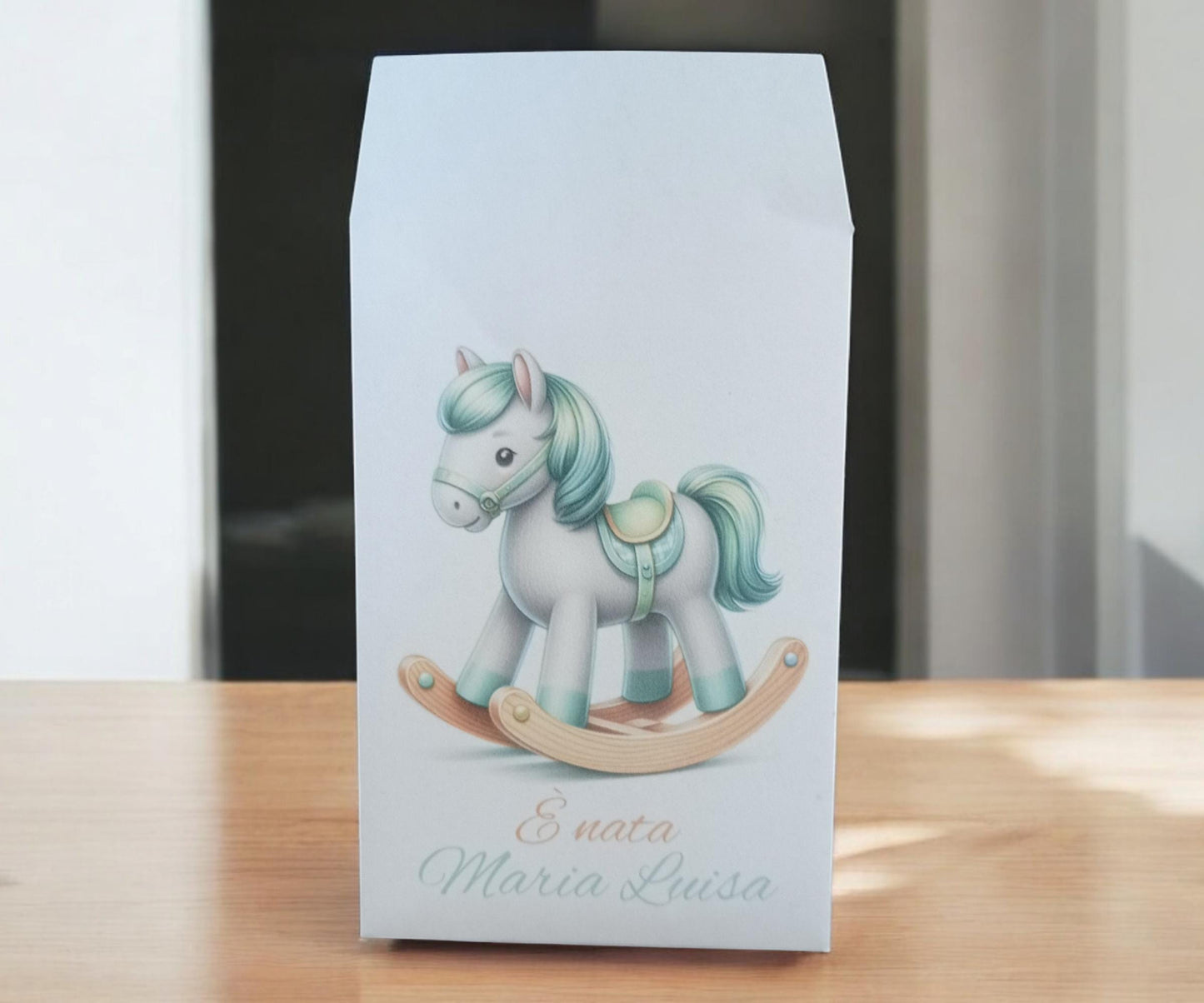 GoyStudio 50 sacchetti carta confetti personalizzabili. Bustina confettata nascita battesimo baby shower primo compleanno
