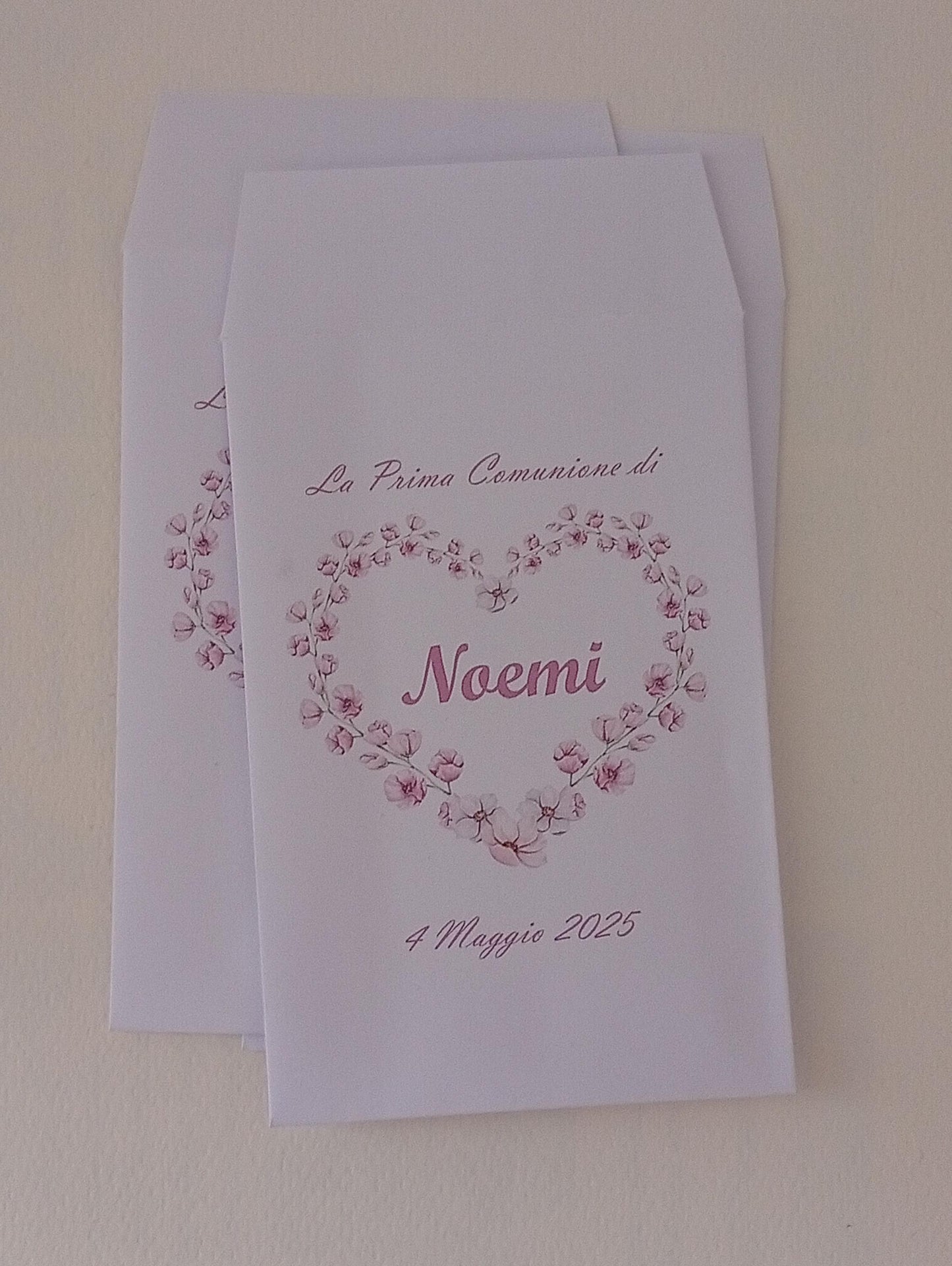 50 Sacchetti in carta, bustine confettata prima comunione bambina. Sacchetto per confetti o caramelle. Bomboniera, fine festa personalizzato
