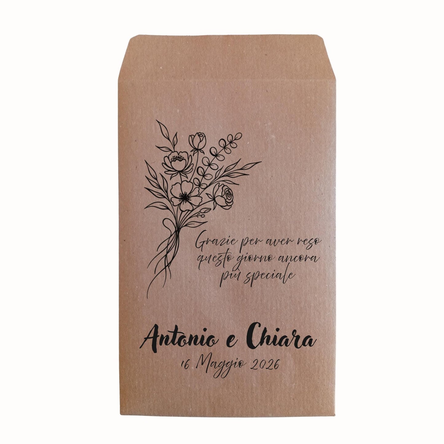 Sacchetti Confettata Personalizzati, matrimonio, anniversario. Tema viaggio, tema musica, albero della vita.