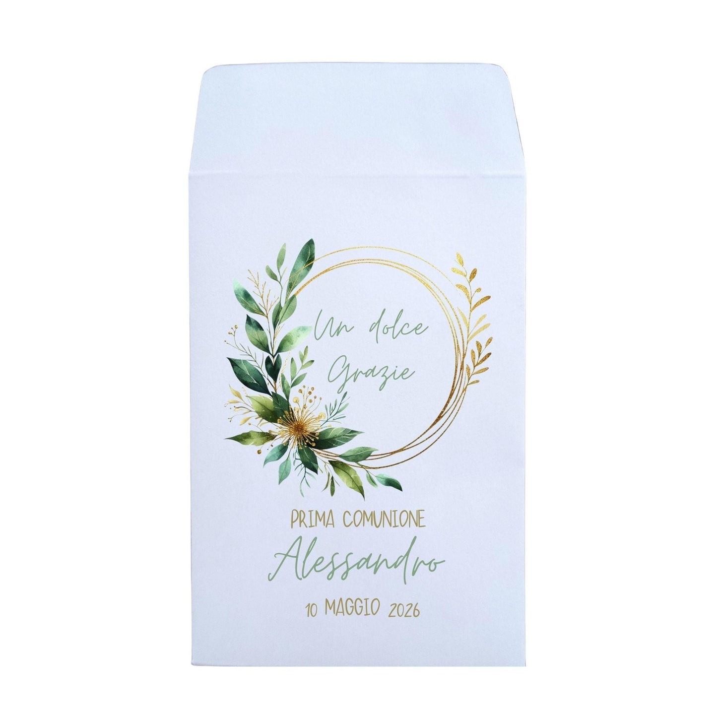 50 sacchetti carta personalizzati, confettata. Prima Comunione, bustine con  calici personalizzate.