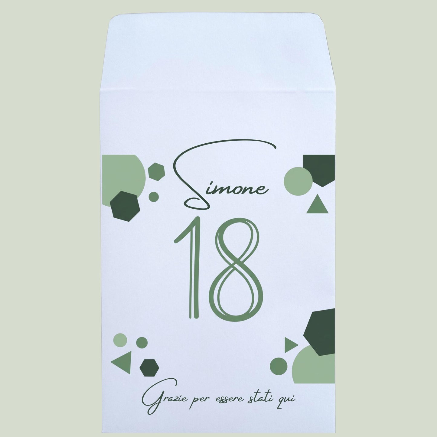 Sacchetti Confettata 18 Anni Personalizzati – Porta Confetti Eleganti Verde – Festa Diciottesimo