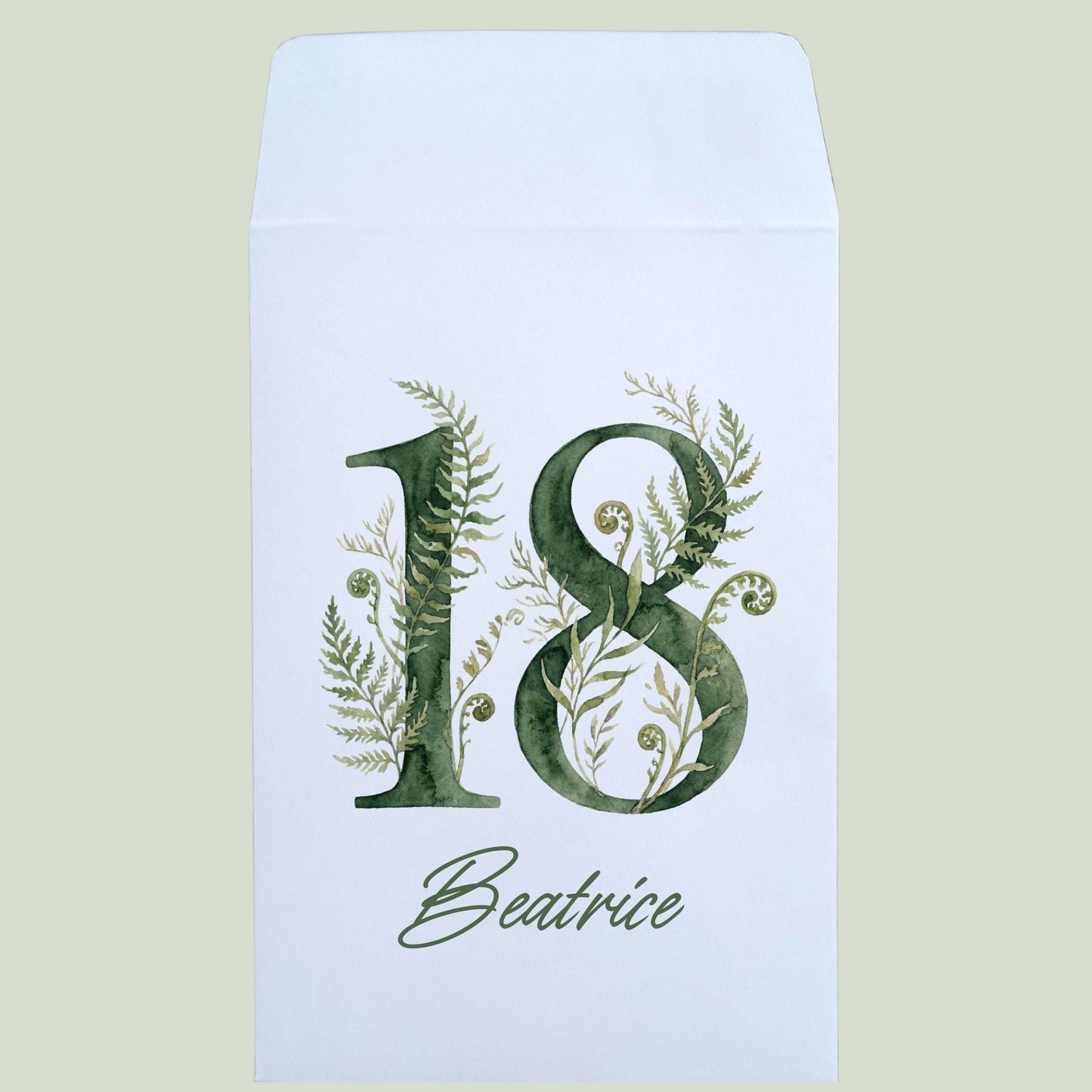 Sacchetti Confettata 18 Anni Personalizzati – Porta Confetti Eleganti Verde – Festa Diciottesimo