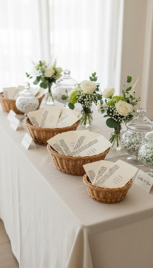 50 Sacchetti personalizzati in carta avorio Matrimonio. Bustine confettata. Sacchettini per confetti personalizzato.