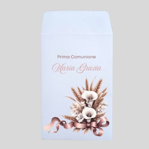 sacchetto confettata comunione cresima calle personalizzato