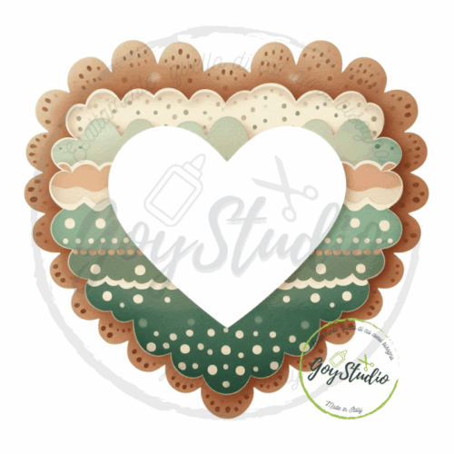 Grafica cuore shabby chic digitale vintage.
