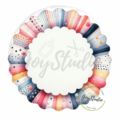 grafica digitale arcobaleno multicolore vintage design festoso