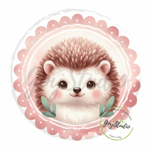 grafica digitale riccio kawaii dolcezza che conquista