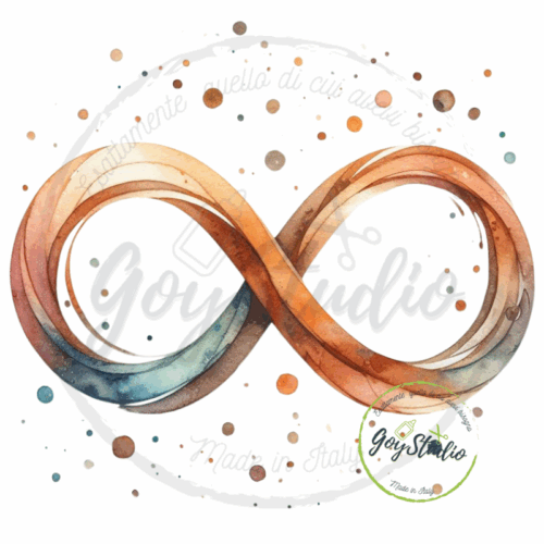grafica digitale infinito design acquarello matrimoni