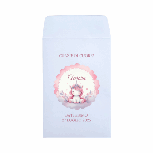 sacchetto carta confettata battesimo personalizzato