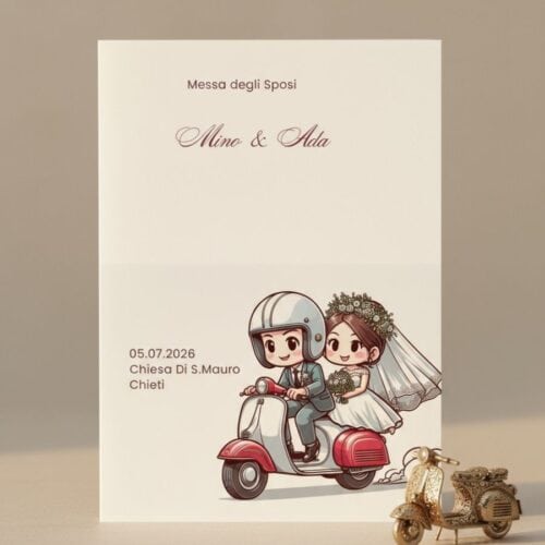 Libretto messa Sposini in Vespa