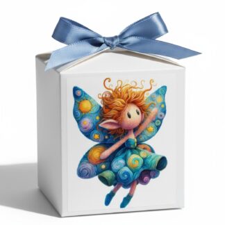 portaconfetti comunione originali fatina Van Gogh personalizzabili